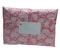 100 x Pink Floral Printed Mailing Bags - 162mm x 230mm 6" x 9" - Post Plastic Polybag Poly Strong Self Seal