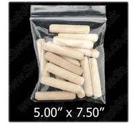 100 x PLAIN PLASTIC GRIPSEAL / GRIP SEAL BAGS - 5.00" x 7.50"