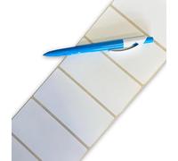 100 x Plain White Labels. Self Adhesive Address Labels. 100x50mm. 4" x 2" inch. Blank Postage Stickers. Thermal or Write on. 4 x 2