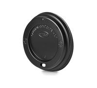 100 X Plastic Sip-Through Lids for Hot Cups - Fits 10oz 12oz, 16oz & 20oz Ripple and Paper Cups - Secure Leak Resistant Coffee Cup Lids - Durable Food-Grade Disposable Lids for Takeaway Drinks 100PACK