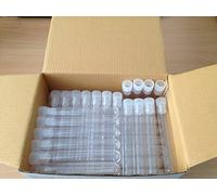 100 X Plastic Test Tubes,100X16mm,Complete With Push Caps CONSUMABLES_DIRECT