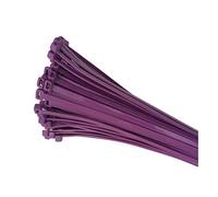 100 x Purple Nylon Cable Ties 200 x 4.8mm / Extra Strong Zip Tie Wraps