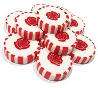 100 x RED ROSE wrapped sweets in Strawberry Passion Flavour. Birthday, Party, Christmas Wedding Favour Wrapped Rock Sweets