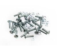 100 X Roofing Bolts Cross Head + Square Nut BZP Steel 5mm x 20mm
