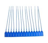 100 x Security Seals - 25cm Pull-Tight Numbered Plastic Tags (Blue) Tamper Evident Quick Release Safety Seals for Fire Extinguishers, First Aid Kits, Roll Cages, Luggage & Compliance Use (UK)