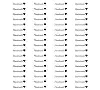 100 x Self Adhesive Peel Off Jewellery Stickers Labels Handmade with Heart 37mm x 7mm