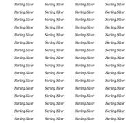 100 x Self Adhesive Peel Off Jewellery Stickers Labels Sterling Silver 37mm x 7mm (b)