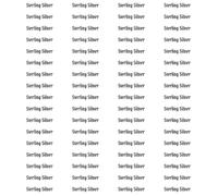 100 x Self Adhesive Peel Off Jewellery Stickers Labels Sterling Silver 37mm x 7mm (e)