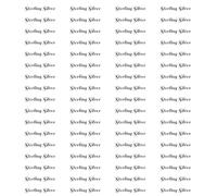 100 x Self Adhesive Peel Off Jewellery Stickers Labels Sterling Silver 37mm x 7mm (g)