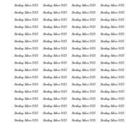 100 x Self Adhesive Peel Off Jewellery Stickers Labels Sterling Silver 925 37mm x 7mm