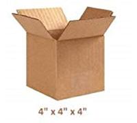100 x SMALL MAILING SINGLE WALL PACKING CARDBOARD BOXES 4x4x4"