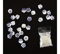 100 x Soft Plastic Replacement Earring Backs Tube Bullet Flower Back Stoppers Earnuts by Accessories Attic (Flower)