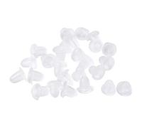 100 x Soft Reusable Plastic Earring Back Ear Plugs Stud Results 5 x 5 mm High Quality Very Attractive Treatment
