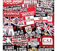 100 x Stickers for Bristol City Fans - Inspired by BCFC Ultras East End Scarf Flags Banners