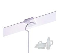 100 x Suspended Ceiling Hangers, Clips, Clear Plastic Hook, from Direct Bazaar