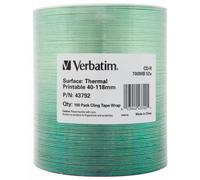 100 x Verbatim CD-R 700mb 52x Thermal White Printable 43792