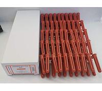 100 x Wall Plug Plastic Expansion Wall Fixing Raw Rawl Plugs 5.5mm Red x 100