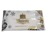 100 x WET HAND WIPES TOWEL LEMON SCENTED INDIVIDUALLY WRAPPED