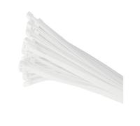 100 X White Nylon Cable Ties 200 X 4.8mm / Extra Strong Zip Tie Wraps