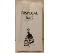 100 x White Paper Sanitary Disposal Bags
