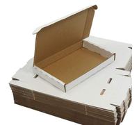 100 x White PIP large letter cardboard postal mail boxes 349x249x24mm
