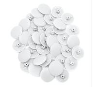 100 x White Push in Plastic POZI Screw Cover CAPS for POZI 2 Screws - PZ2