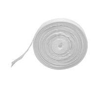 100 Yards 1 Inch Sheer Chiffon Ribbon with Dot Print, Chiffon Satin Ribbon for Wedding Bouquet Wrapping, Birthday Garland Decoration, Soft Lightweight Decorative Ribbon (White)