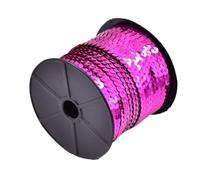 100 Yards Flat Round Sequin Roll, 6mm Flat Small Sequins with Holes for Clothes Crafts and Sewing 1piece(Rose)