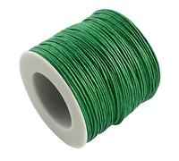 100 Yards Waxed Cotton Cord Thread 1mm Wax-Coated Beading String Rope for Necklace Bracelet Braided Jewelry Making Leather Sewing Macrame Vase Decor