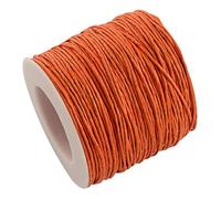 100 Yards Waxed Cotton Cord Thread 1mm Wax-Coated Beading String Rope for Necklace Bracelet Braided Jewelry Making Leather Sewing Macrame Vase Decor