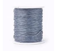 100 Yards Waxed Cotton Cord Thread 1mm Wax-Coated Beading String Rope for Necklace Bracelet Braided Jewelry Making Leather Sewing Macrame Vase Decor