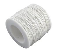 100 Yards Waxed Cotton Cord Thread 1mm Wax-Coated Beading String Rope for Necklace Bracelet Braided Jewelry Making Leather Sewing Macrame Vase Decor