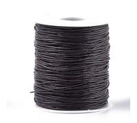 100 Yards Waxed Cotton Cord Thread 1mm Wax-Coated Beading String Rope for Necklace Bracelet Braided Jewelry Making Leather Sewing Macrame Vase Decor