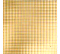 100% Yarn Dyed Cotton Fabric 2.5mm Gingham Check Squares 144cm Wide (Sold Per Half Metre) (Ochre)