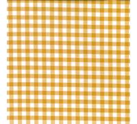 100% Yarn Dyed Cotton Fabric 9mm Gingham Check Squares 144cm Wide (Price Per Metre) (Ochre)