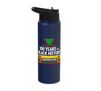 100 Years Black History Beginning 1926 Centennial Stainless Steel Insulated Water Bottle