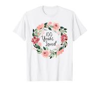 100 Years Loved Women Men 100 Years Old 100th Birthday T-Shirt