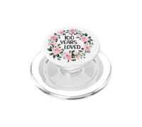 100 Years Loved Women Men 100 Years Old Cool 100th Birthday PopSockets PopGrip for MagSafe