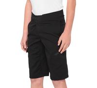 100% Youth Ridecamp Shorts Youth 24 Black 47901-001-24