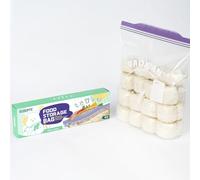 100×Zip Gallon Freezer Bags | Ultra Strong Food Storage Bags with Double Zip | Airtight, Leakproof, BPA Free Plastic Food Bags (25 * 27 cm)
