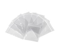 100 Zip Seal Bags Clear Plastic Zip Lock Food Storage, Small Plastic Pouches with Zips, Self Seal, Resealable Packaging for Freezer, Jewellery, Medicine, Office, Mailing and Craft Use 1.5 x 2.5 Inch