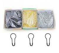 1000/2000PCS Gold Silver Bulb Pins For Crafting, Metal Stitch Markers(Black,1000PCS)