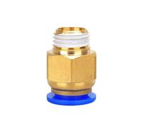 1000/50 Pcs PC4-M6 PC4-01 PC6-01 Pneumatic Connectors Brass Part for MK8 Tube Filament M6 M10 Feed Fitting Coupler 3D Printers(PC10-03)