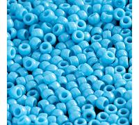 1000 Acrylic Pcs Blue Pony Beads 6x9mm Bulk for Arts Bracelet Necklace Jewelry Making Earring Hair braiding