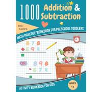 1000+ Addition & Subtraction math practice workbook for preschool toddlers: Activity Workbook for Kids(Happy Education)