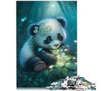 1000 Adult Pieces Jigsaw Puzzle Adorable little panda Intellectual Game 26x38cm gifts for friends and family for teenager Age 14+