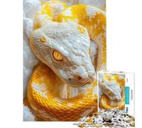1000 Adult Pieces Jigsaw Puzzle Albino Python Jigsaw for Adults Relax Games Pattern Assembly Gifts for Friends And Family (Size 50x75cm)
