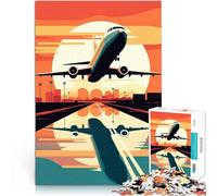 1000 Adult Pieces Jigsaw Puzzle An airplane Lernspielzeug für die ganze Familie Die Liebe zwischen Paaren stärken52x38cm