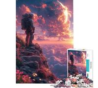 1000 Adult Pieces Jigsaw Puzzle Astronaunt Another Planet Challenging To Complete Perfect Decoration Fun Games Suitable for Ages 14 And Up (50x75cm)