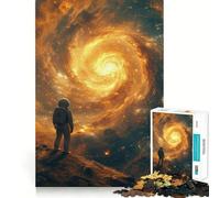 1000 Adult Pieces Jigsaw Puzzle Astronaunt Another Planet Clean Edge Game Cognitive Fun Play Slow Play Fun Festive Leisure Gift (38x52cm)